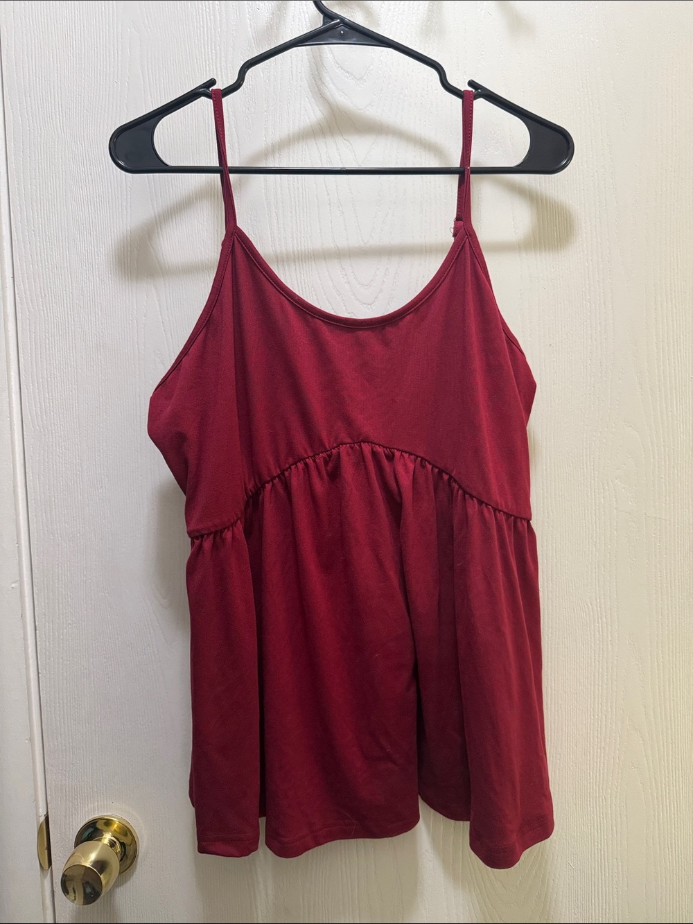 Women’s Burgundy Spaghetti Strap Camisole Tank